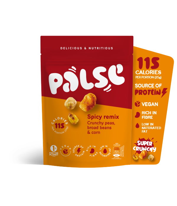 SPICY REMIX  Crunchy peas, fava beans & corn